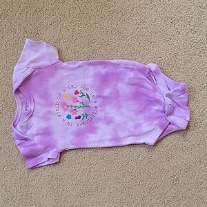 Hand Tie Dyed, Wildflower/Roses Onesie/Bodysuit